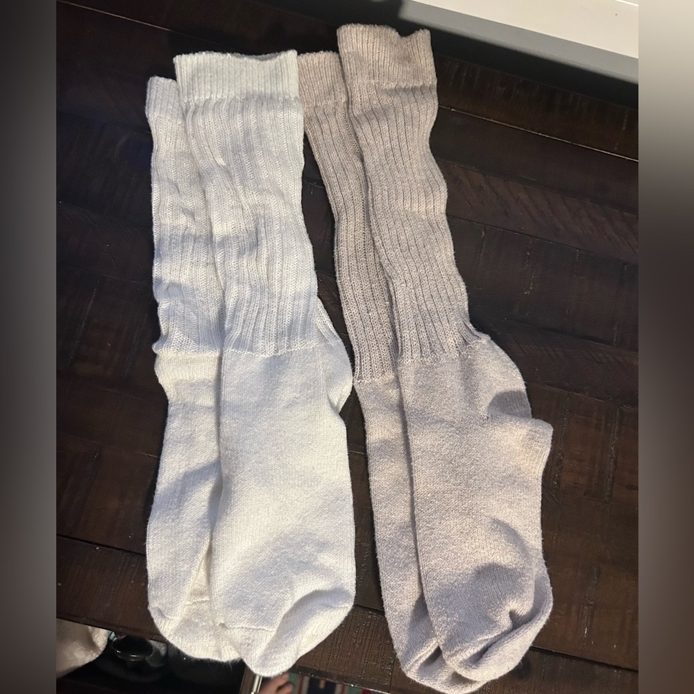 Universal Thread Women's Cream and Tan Casual Socks